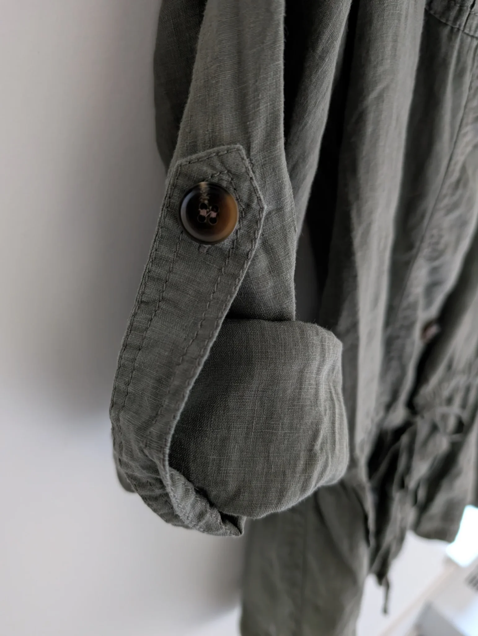 Image for Khaki linen blouse