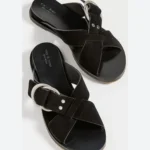 Featured thumbnail for Rag and Bone leather and suede sandals size 40 black