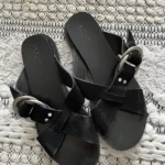 Thumbnail for Rag and Bone leather and suede sandals size 40 black