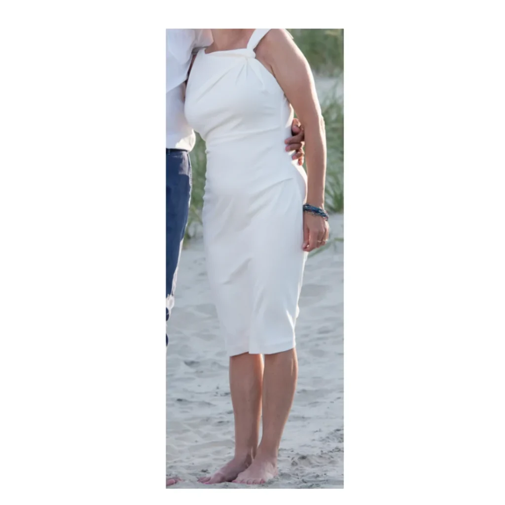 Image for Le Château ivory cocktail dress -elegant wedding/guest size M