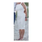 Thumbnail for Le Château ivory cocktail dress -elegant wedding/guest size M