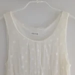 Thumbnail for Robe tule ivoire à pois