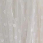Thumbnail for Robe tule ivoire à pois