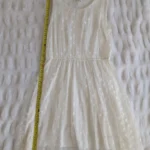 Thumbnail for Robe tule ivoire à pois