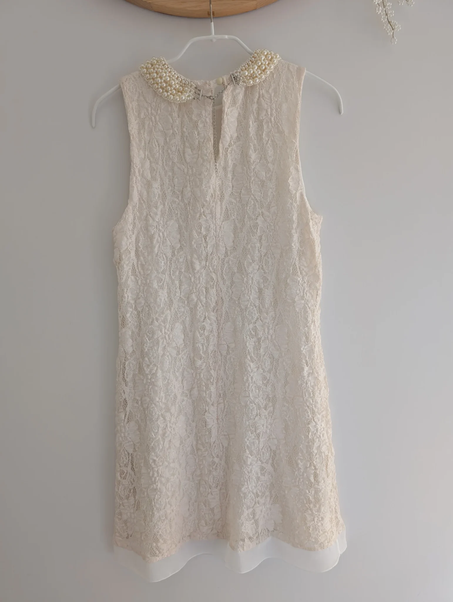 Image for Lace dress with jewelled collar