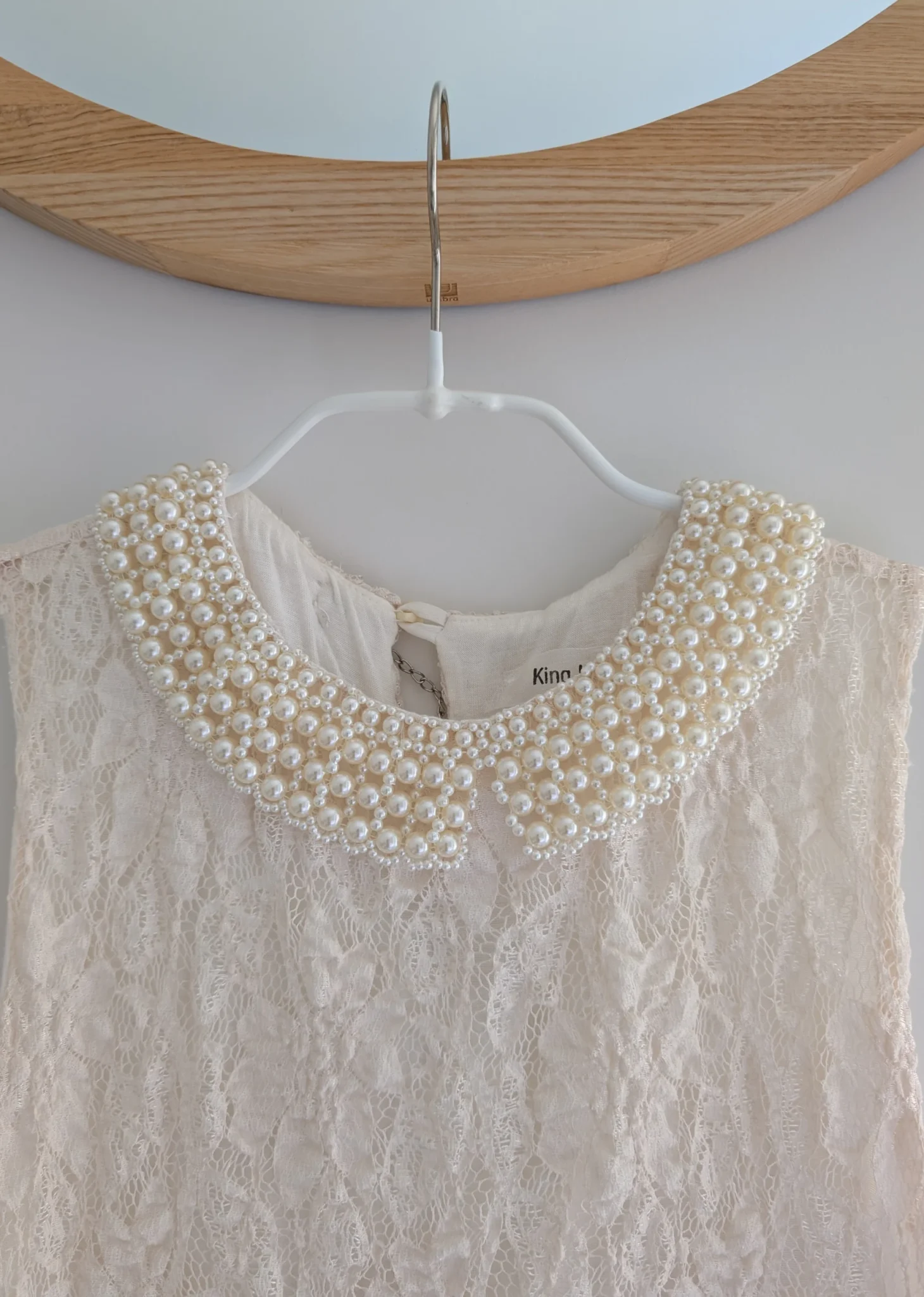 Image for Lace dress with jewelled collar