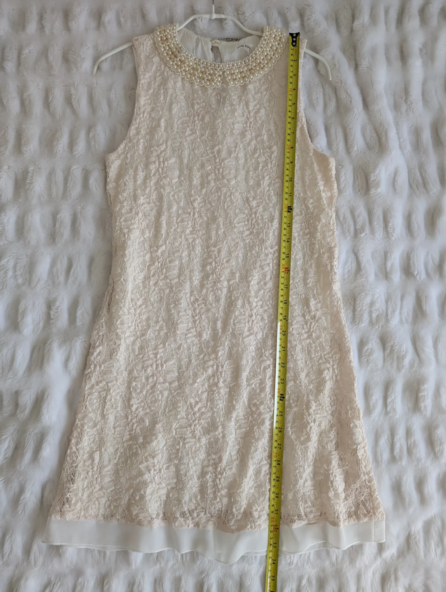 Image for Lace dress with jewelled collar