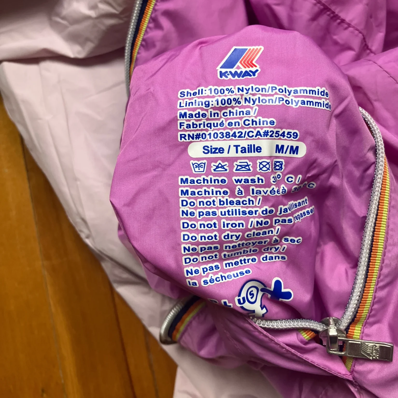 Image for KWAY Réversible rose pâle / rose foncé