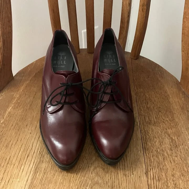 Image for Chaussures à talon bourgogne 7.5