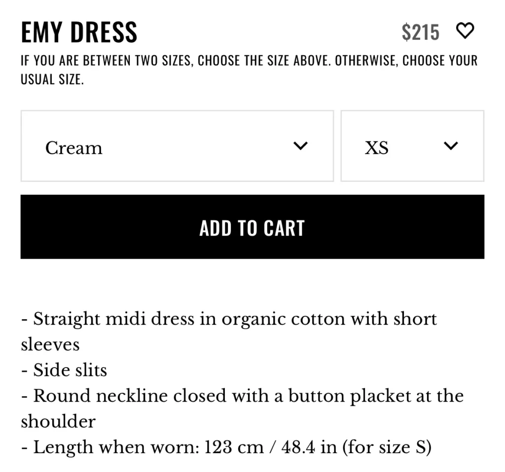 Image for Sézane Emy Dress Women's XS