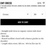 Thumbnail for Sézane Emy Dress Women's XS