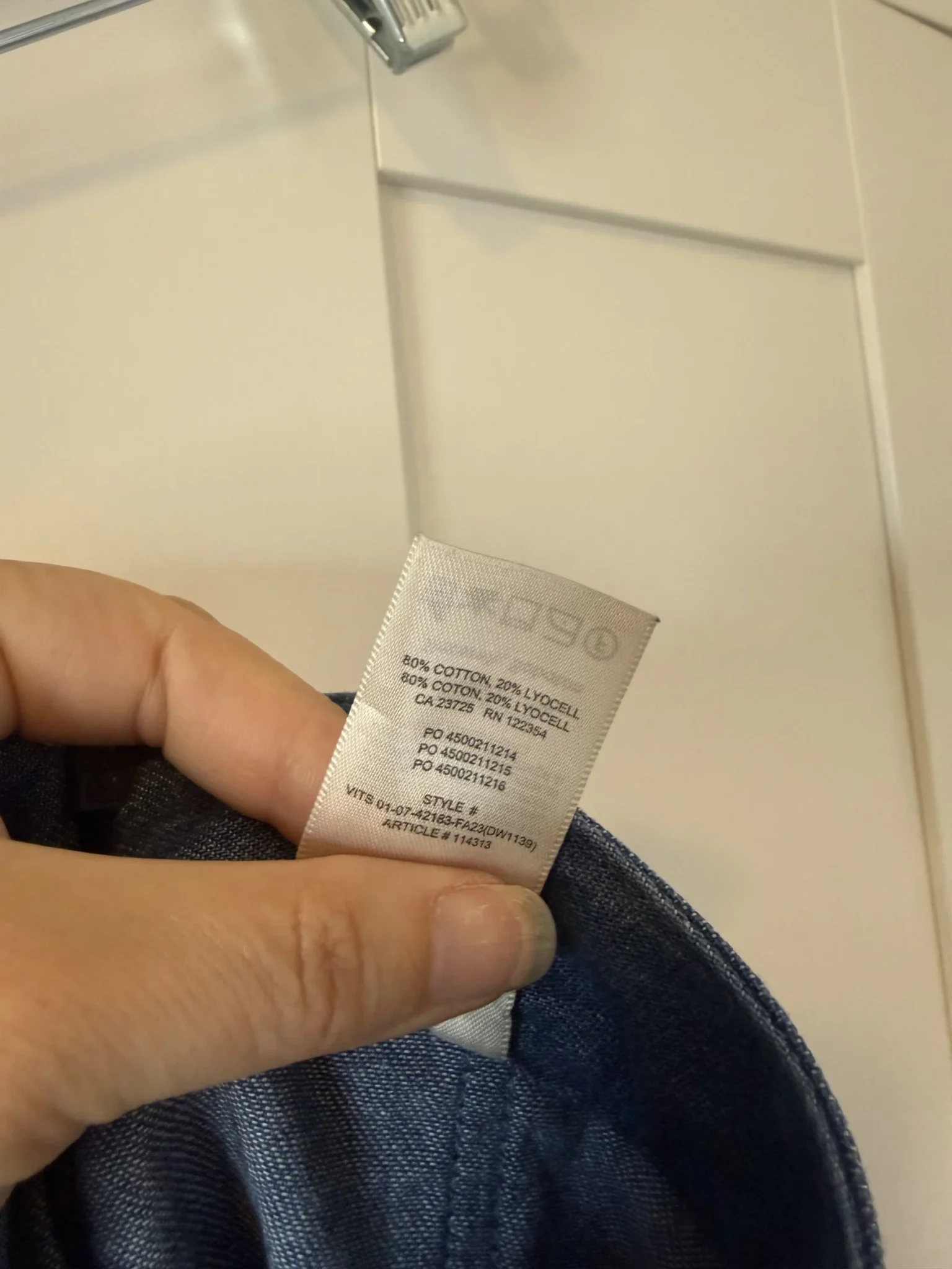 Image for Babaton jeans skirt