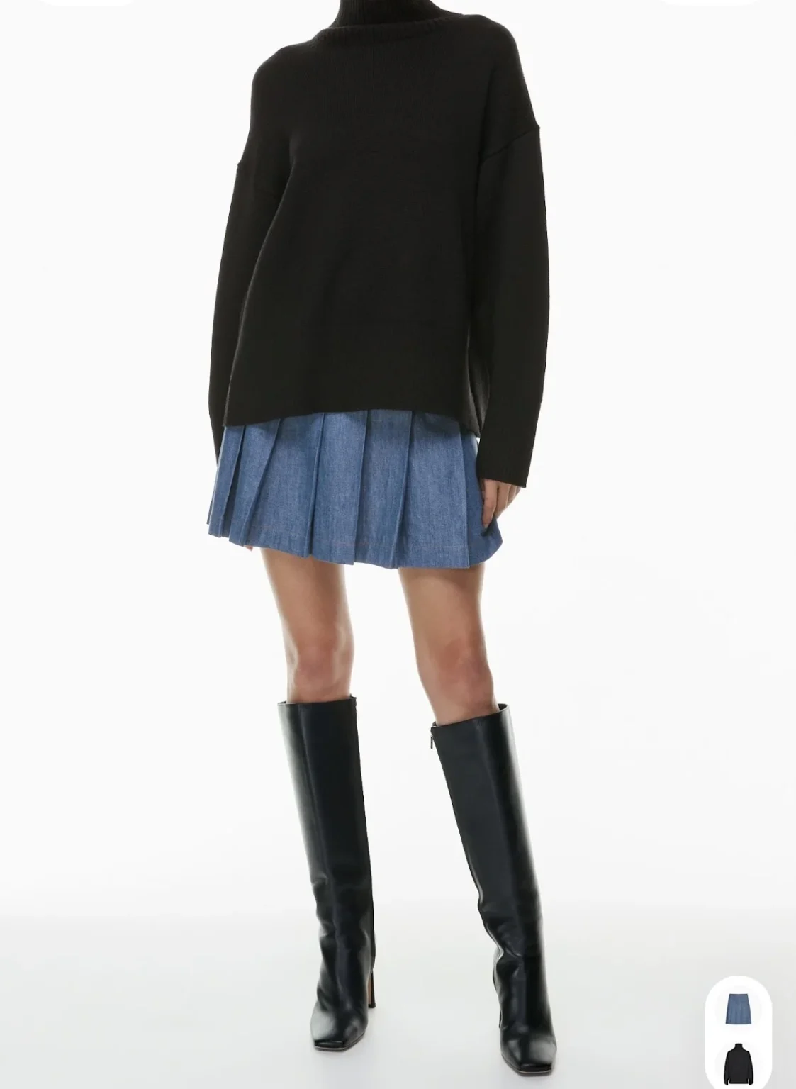 Image for Babaton jeans skirt