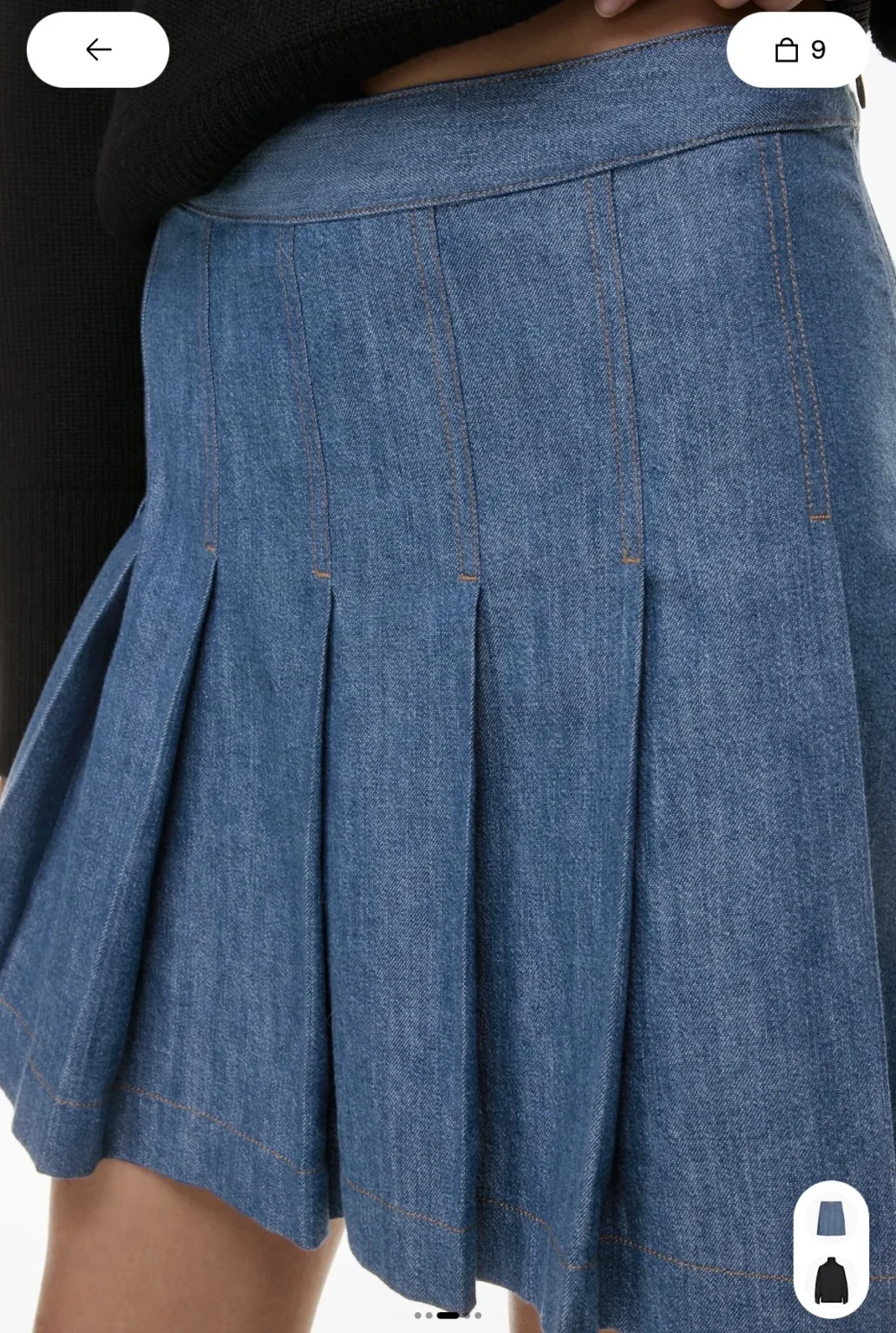Image for Babaton jeans skirt