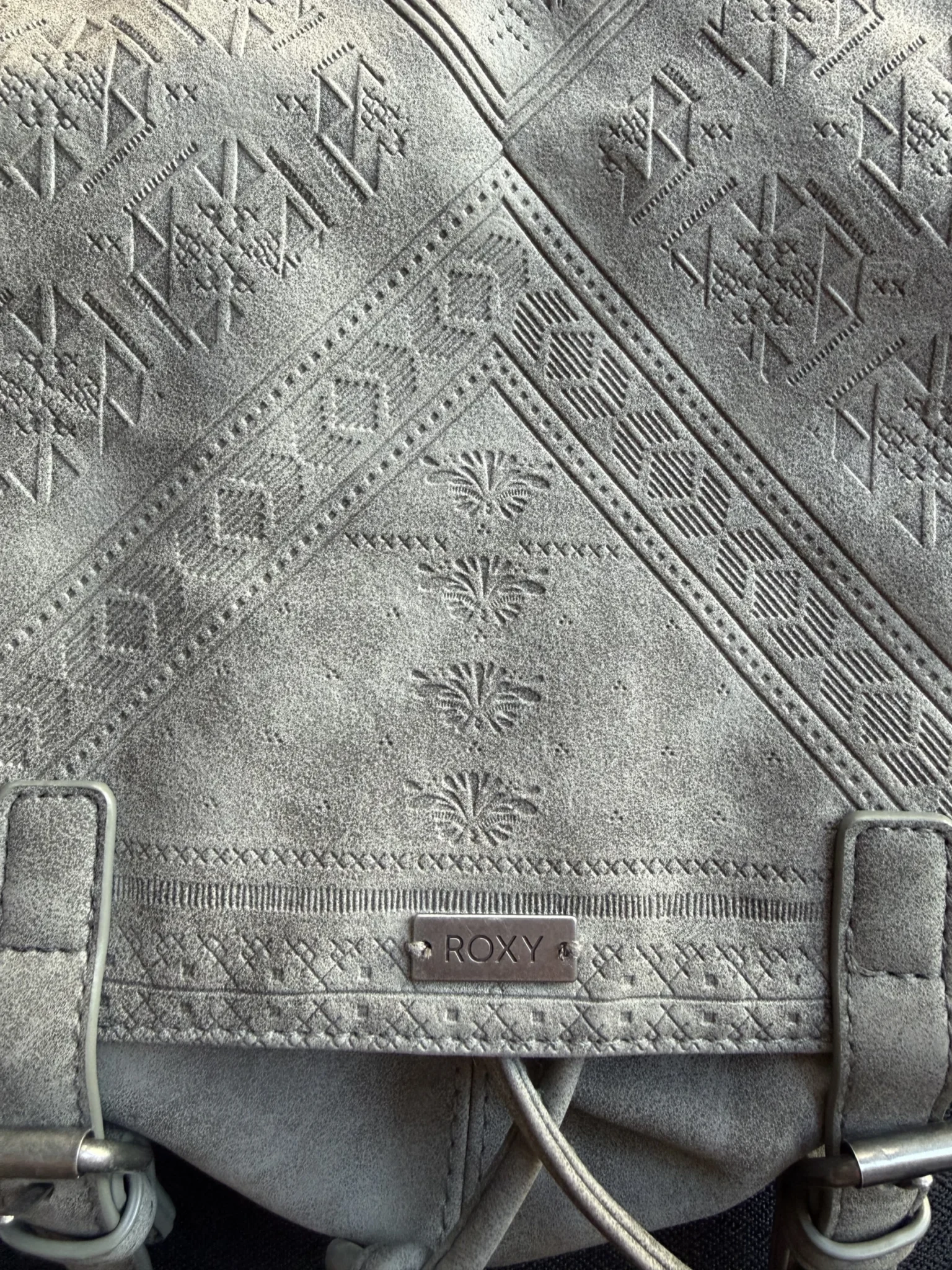Image for Roxy grey bohemian style shoulder bag - light and practical handbag