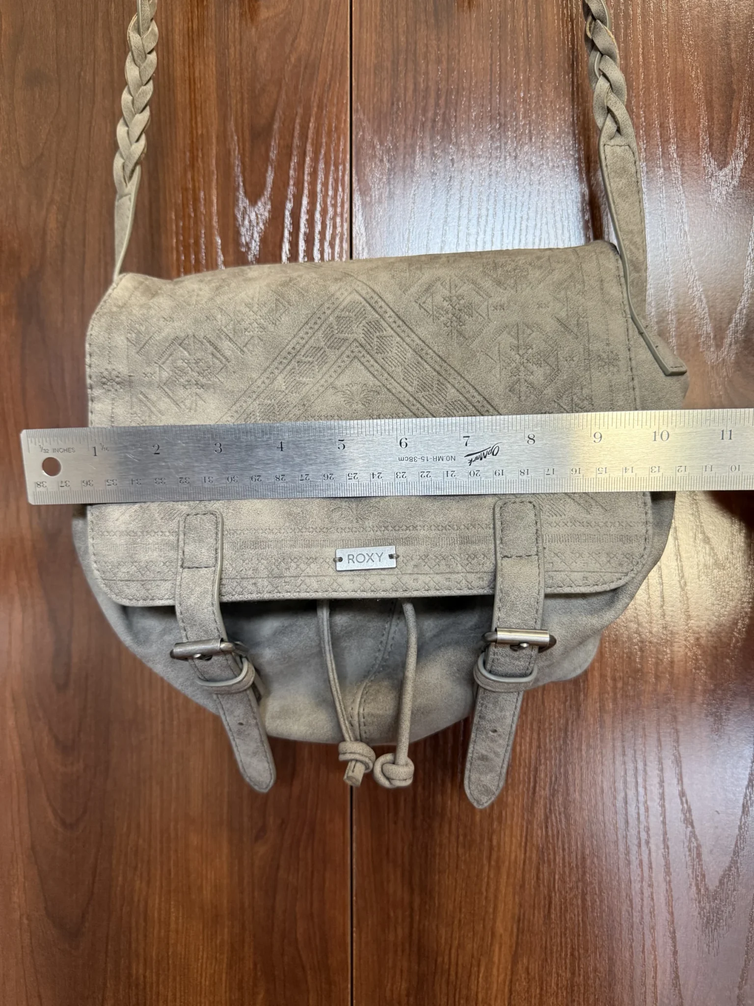 Image for Roxy grey bohemian style shoulder bag - light and practical handbag