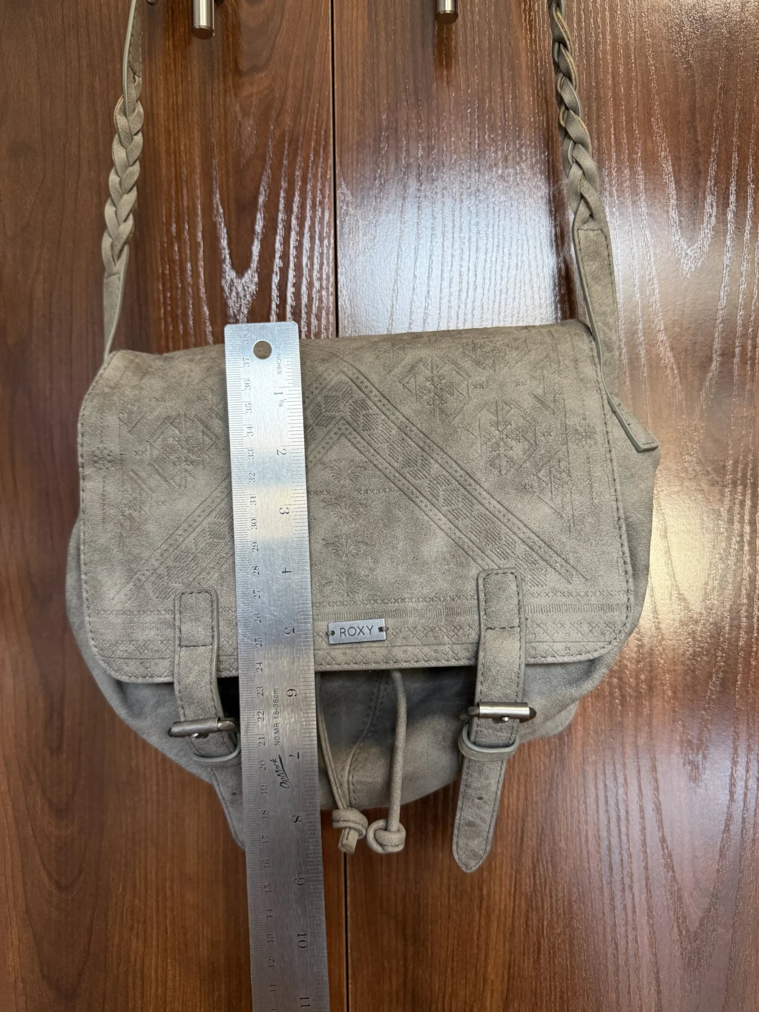 Image for Roxy grey bohemian style shoulder bag - light and practical handbag