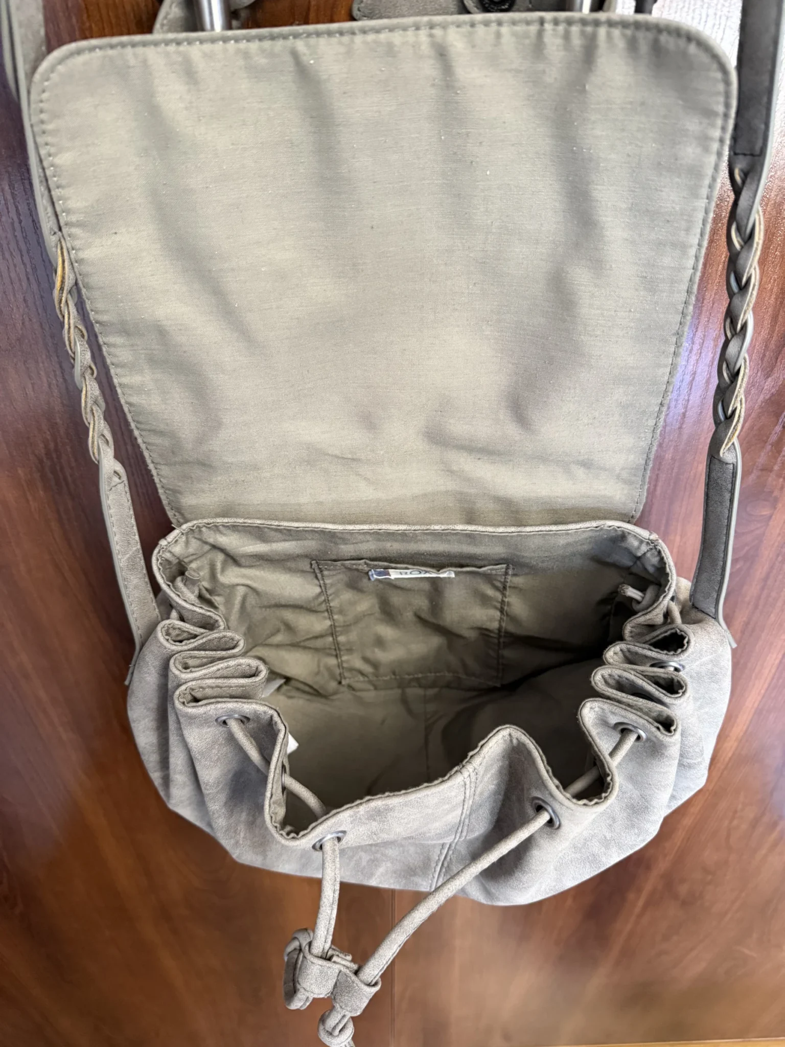 Image for Roxy grey bohemian style shoulder bag - light and practical handbag