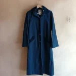 Featured thumbnail for Vintage navy blue trench coat