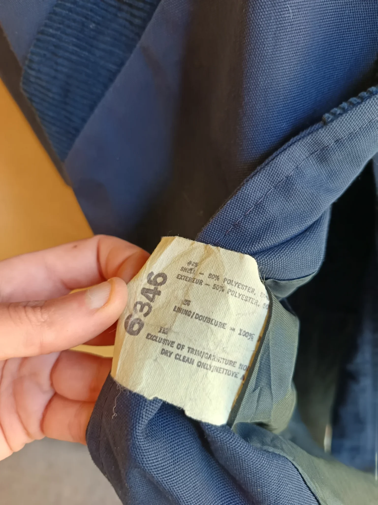 Image for Vintage navy blue trench coat