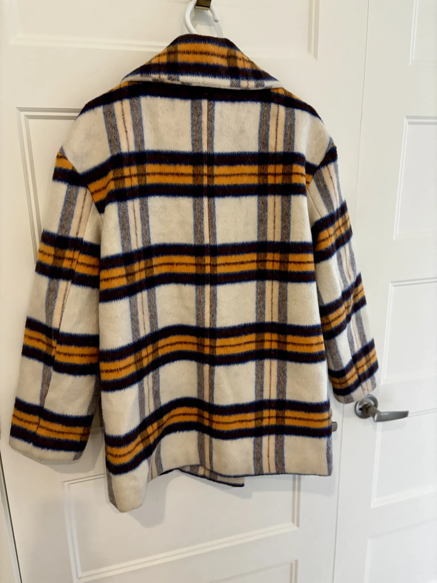 Image for Mid-season checked jacket 50% wool (Small)