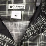 Thumbnail for Manteau imperméable Columbia noir et blanc à carreaux  – style trench ceinturé femme M