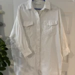 Thumbnail for Long loose white shirt