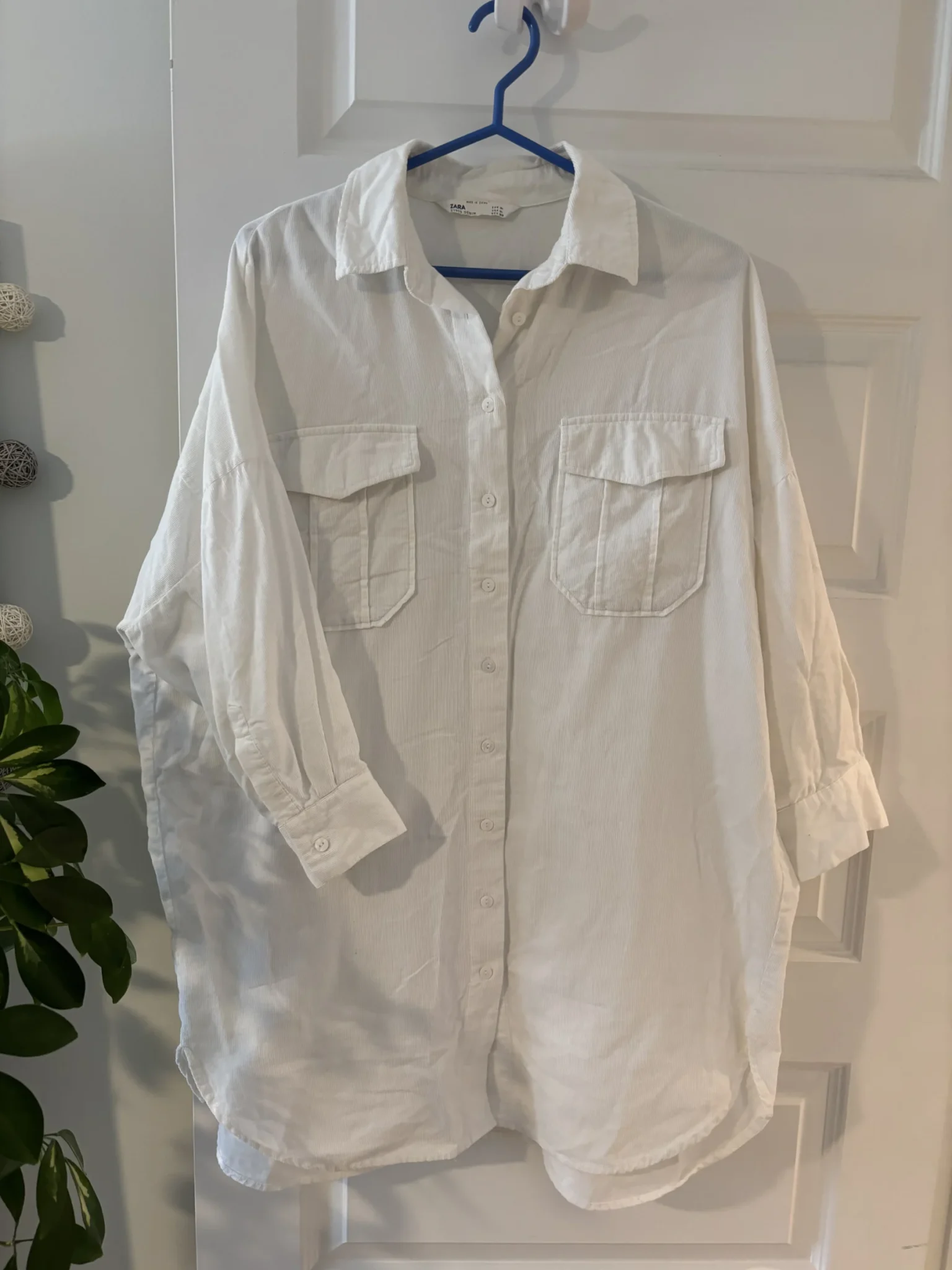 Image for Long loose white shirt