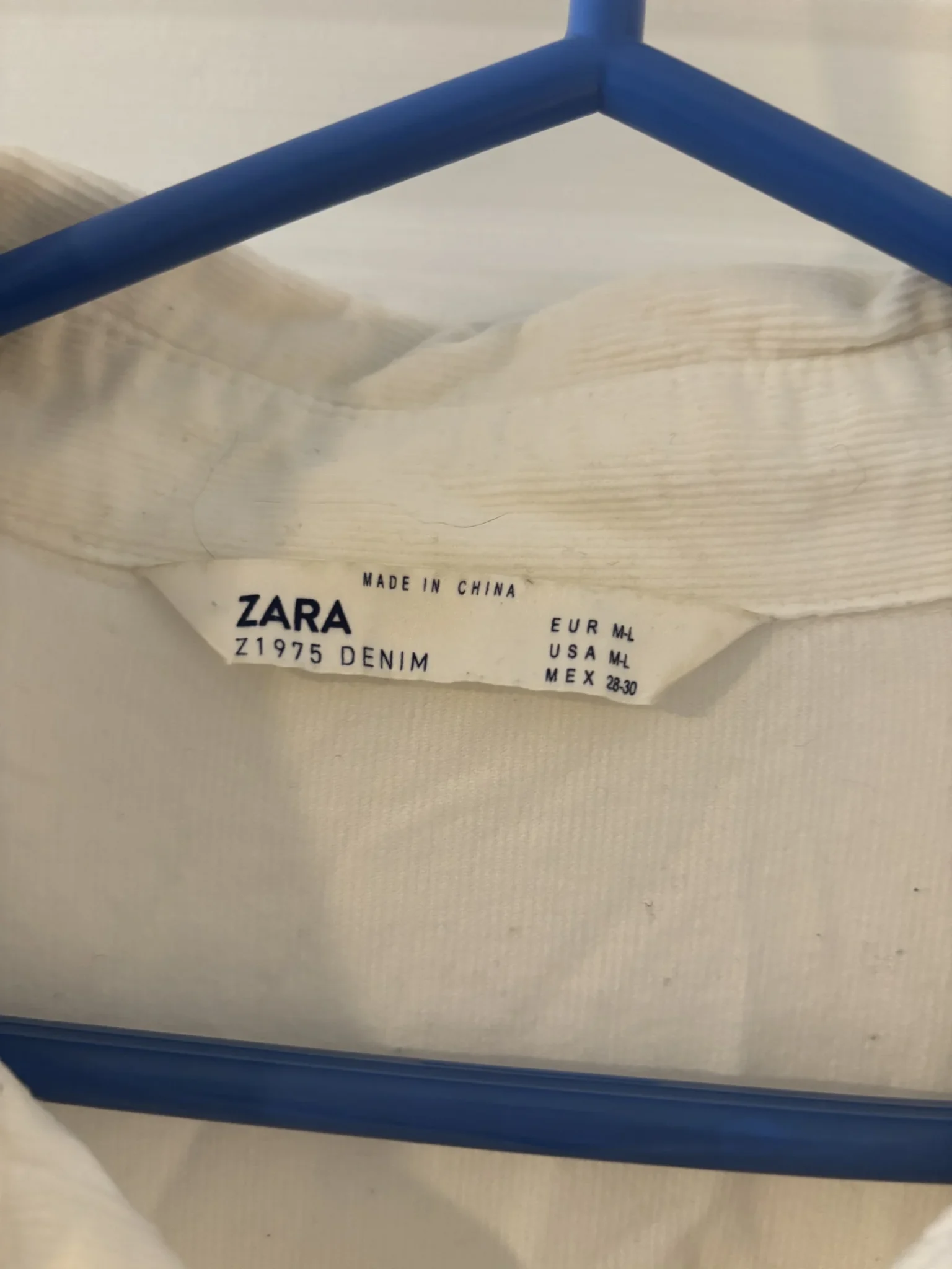 Image for Long loose white shirt