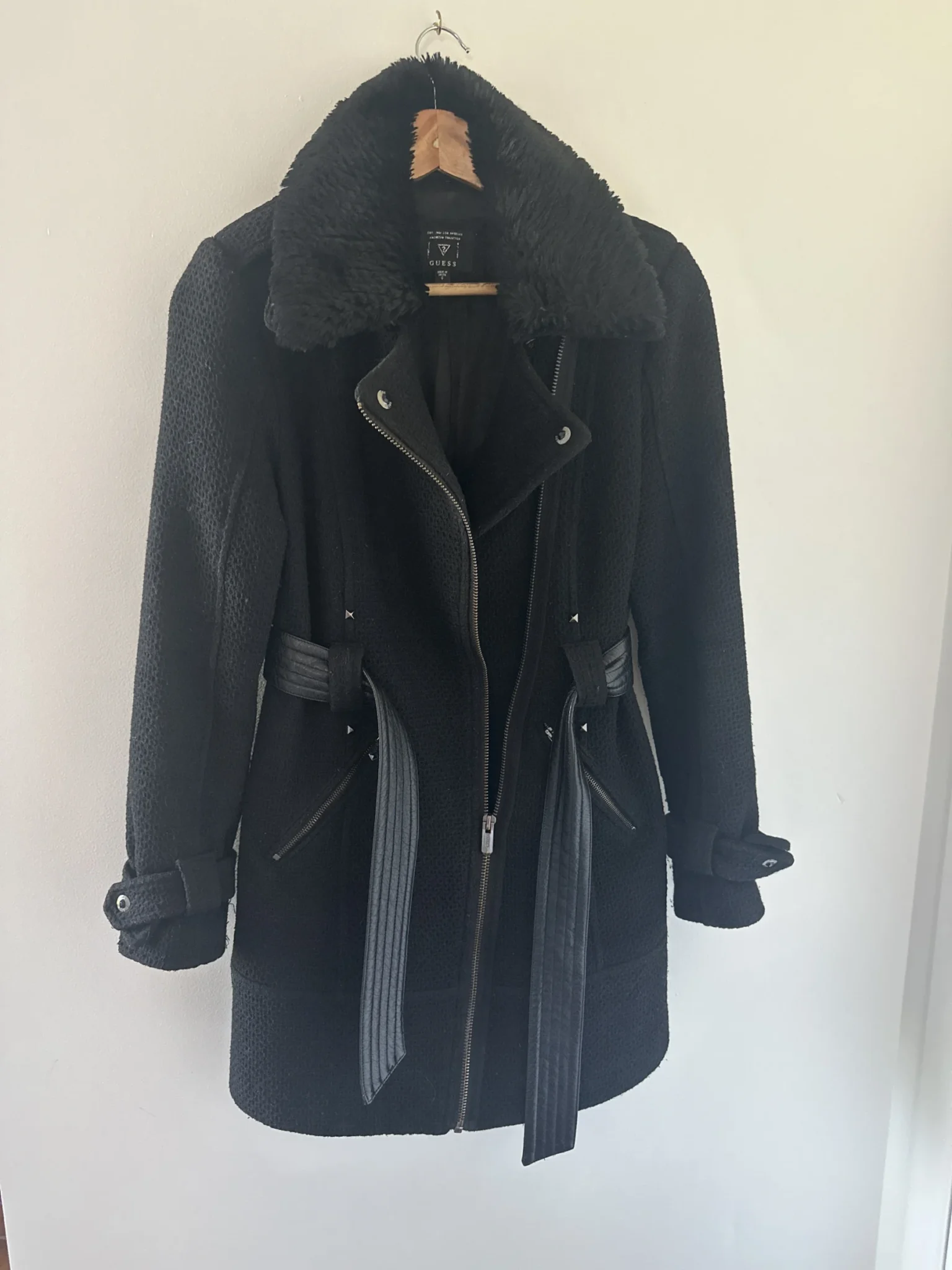 Image for Manteau automne-hiver noir Guess