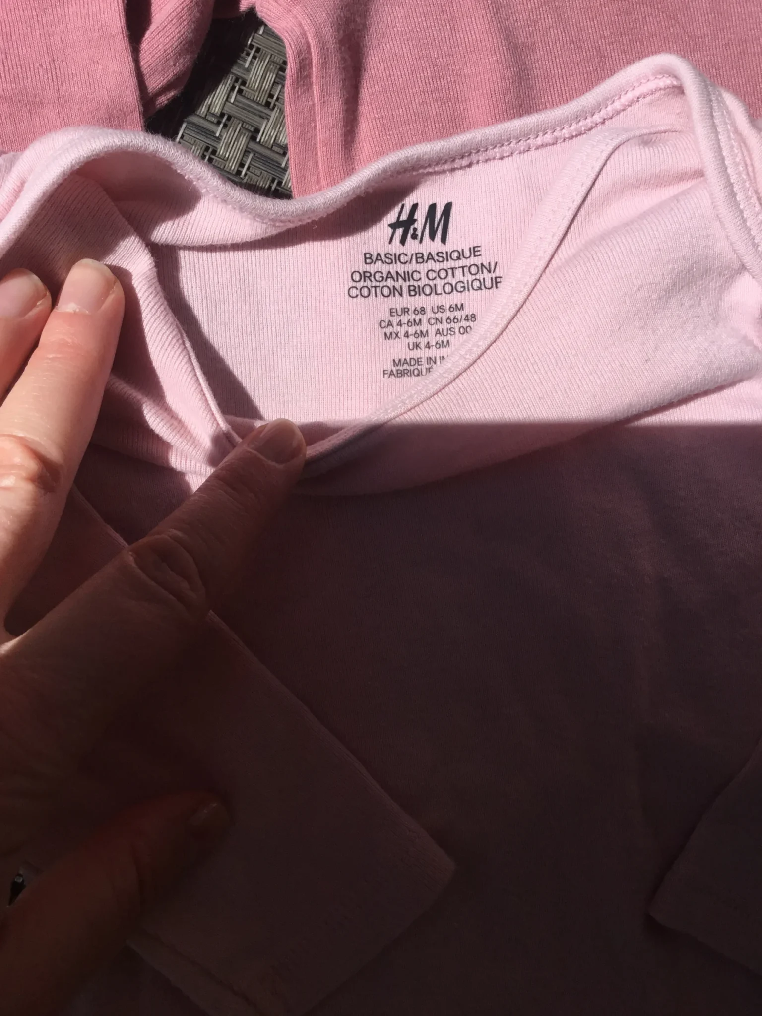 Image for Chandail rose pâle h et m