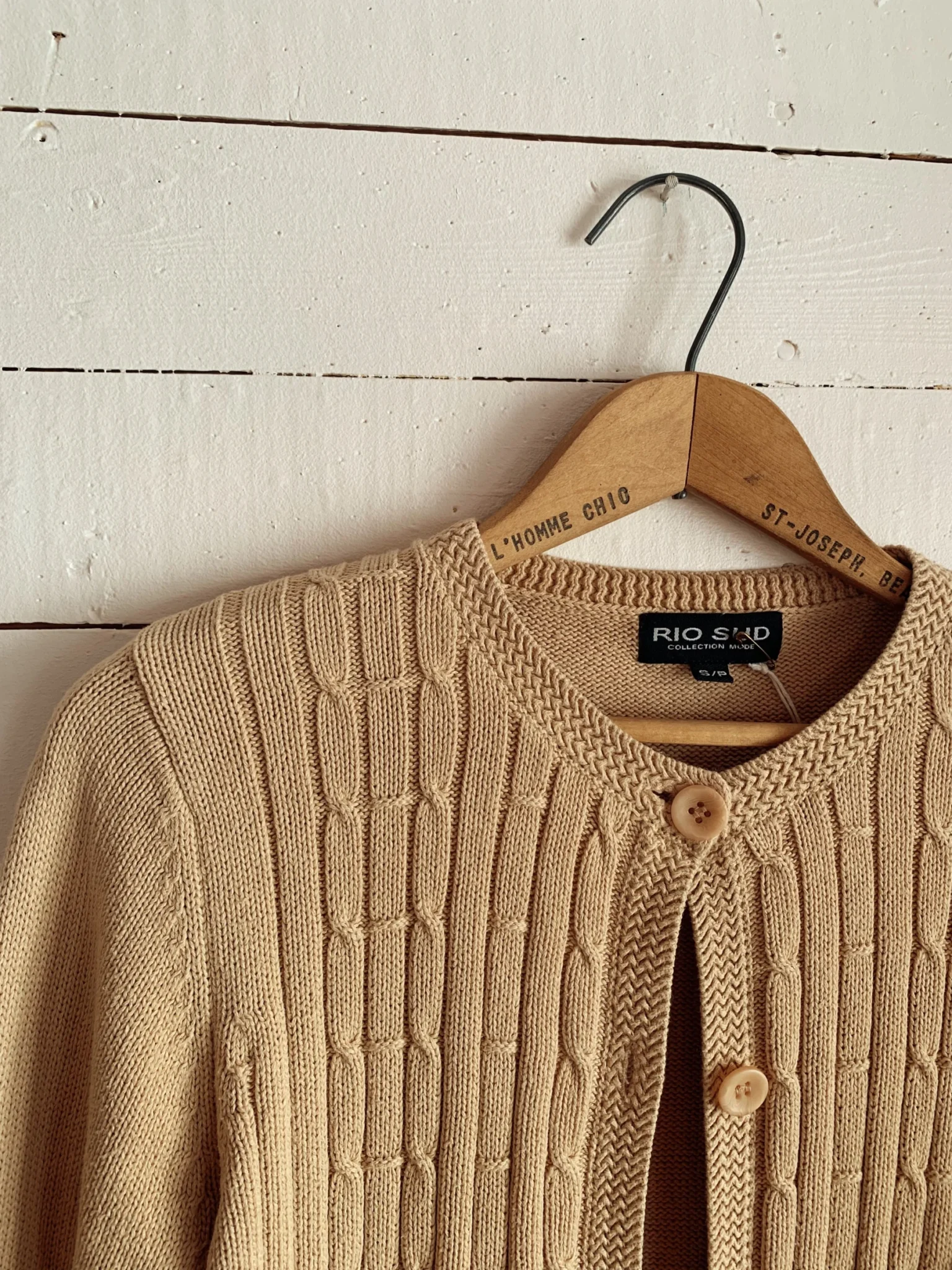 Image for Cardigan jaune vintage