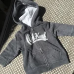 Featured thumbnail for Gilet veste zip coton ouaté gris foncé 6 - 9 mois