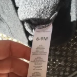 Thumbnail for Gilet veste zip coton ouaté gris foncé 6 - 9 mois