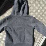 Thumbnail for Gilet veste zip coton ouaté gris foncé 6 - 9 mois