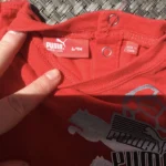Thumbnail for Tee shirt rouge puma bébé unisexe, 6 - 9 mois fait petit