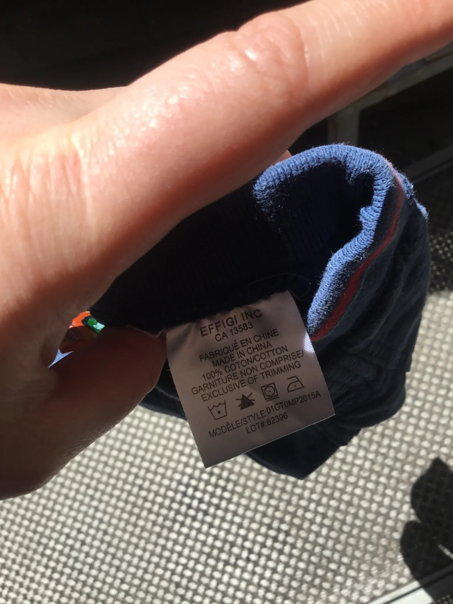 Image for Pantalon jogging bleu 9 mois (fait petit)