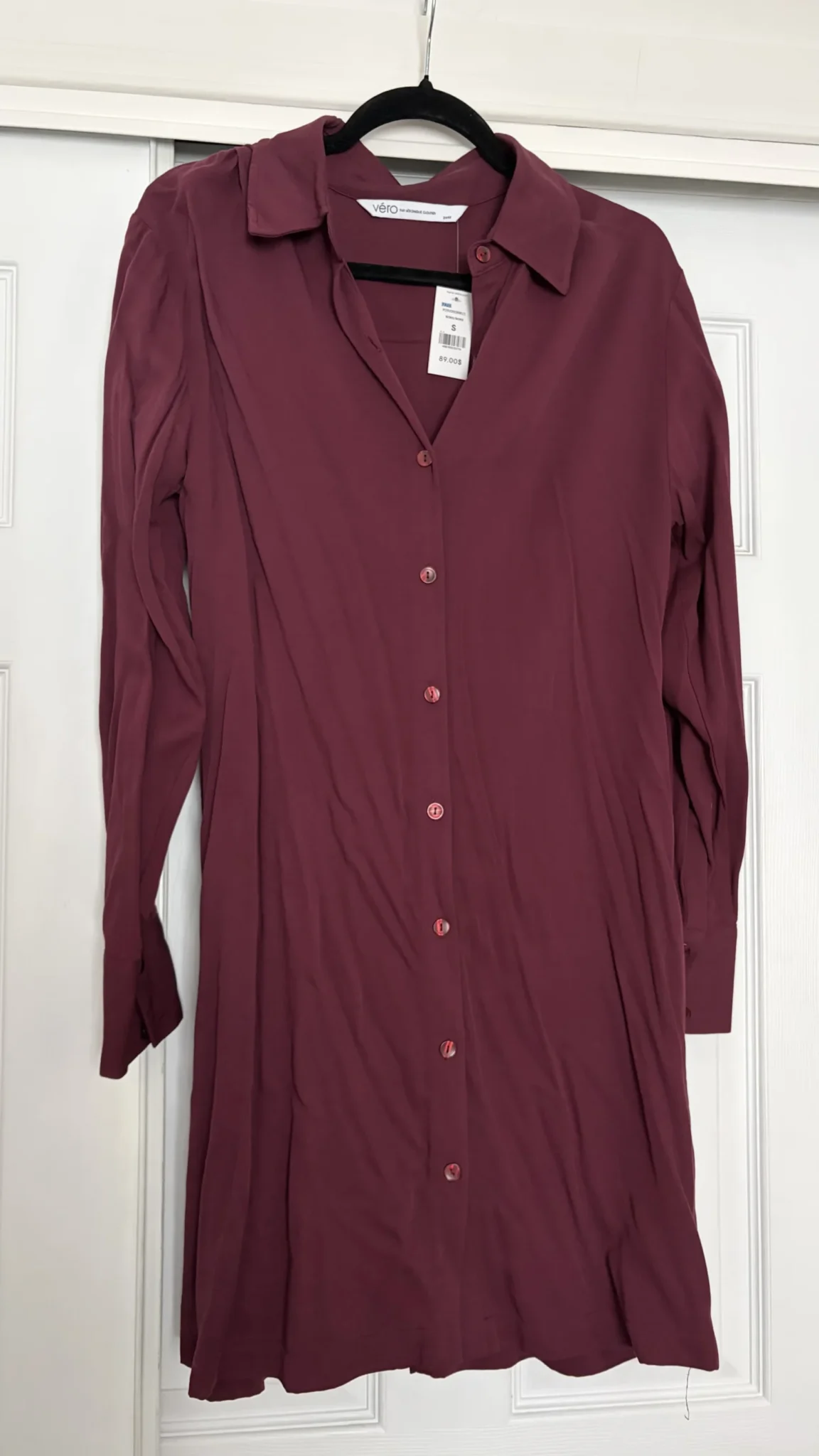 Featured image for Robe chemise bourgogne