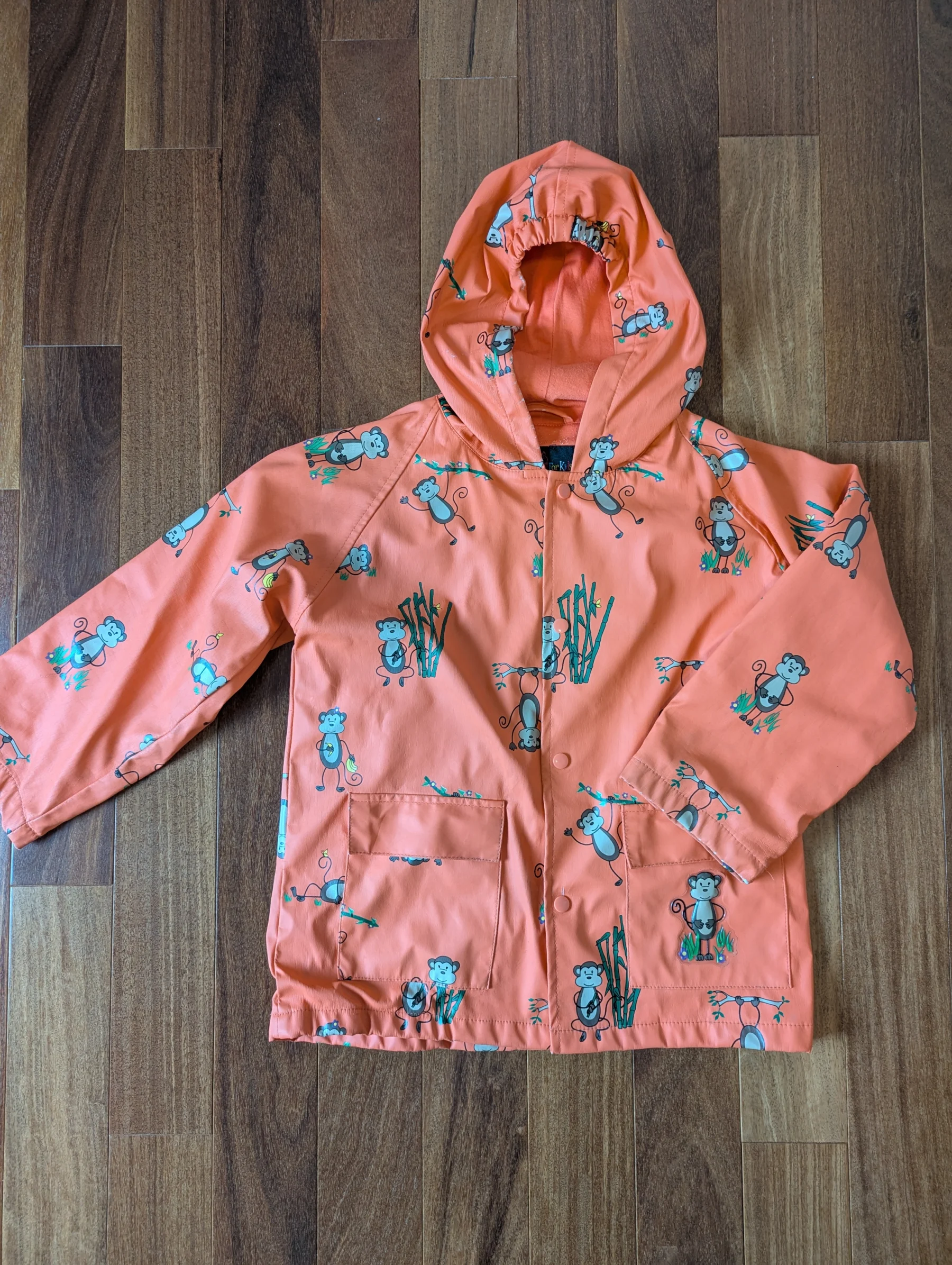 Imperméable orange, 6T *Autre seconde main
