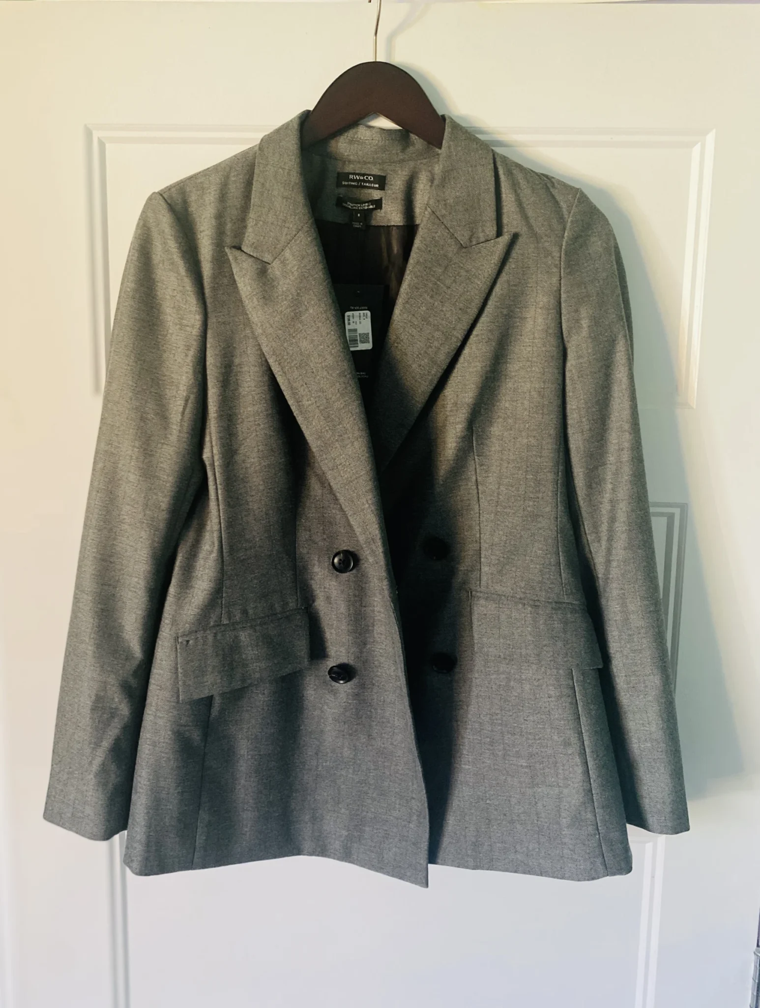 Featured image for Veston gris neuf RW CO