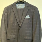 Thumbnail for Soul of London blue orange checked suit
