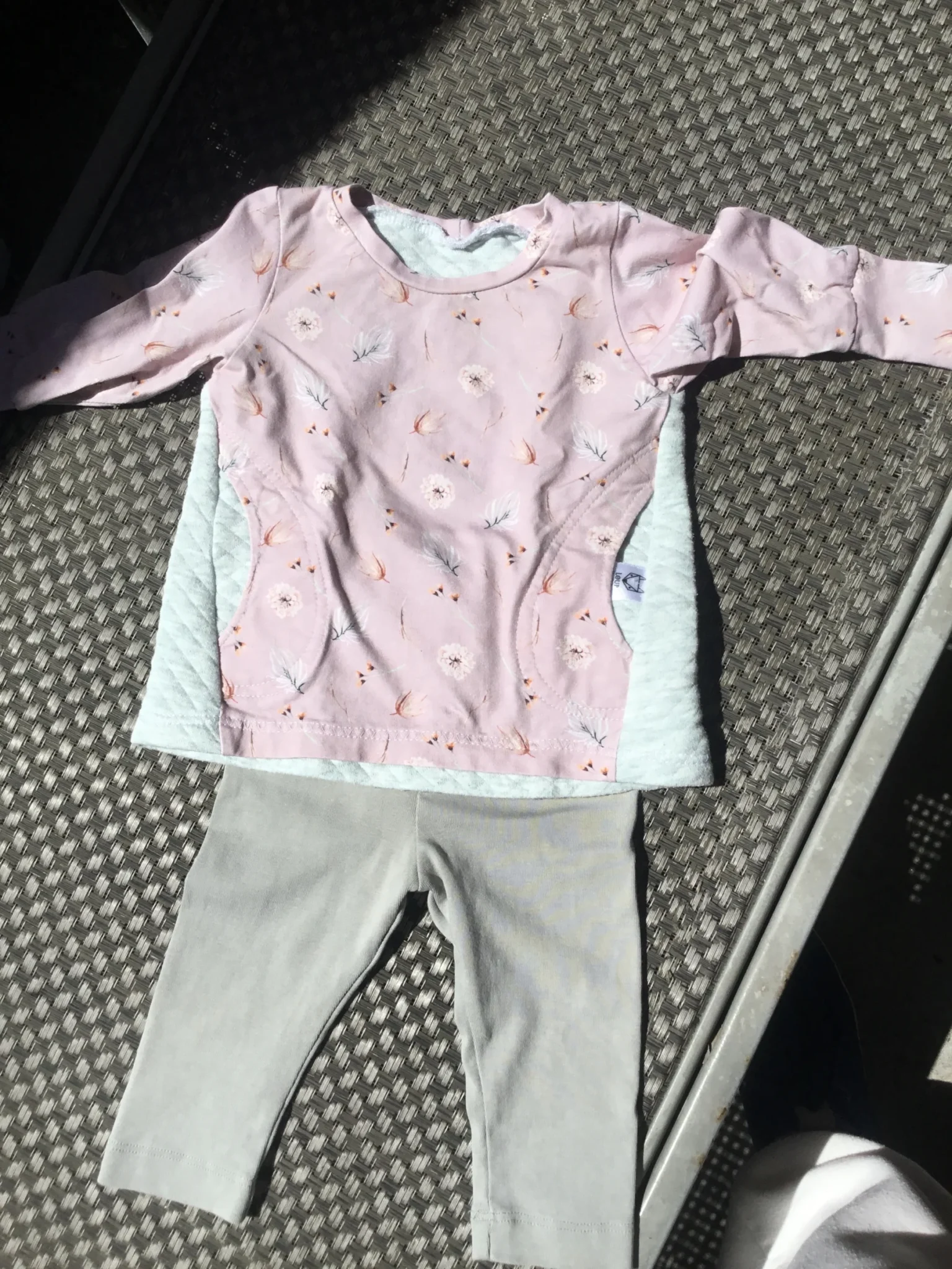Image for Leggings gris pâle 6 mois