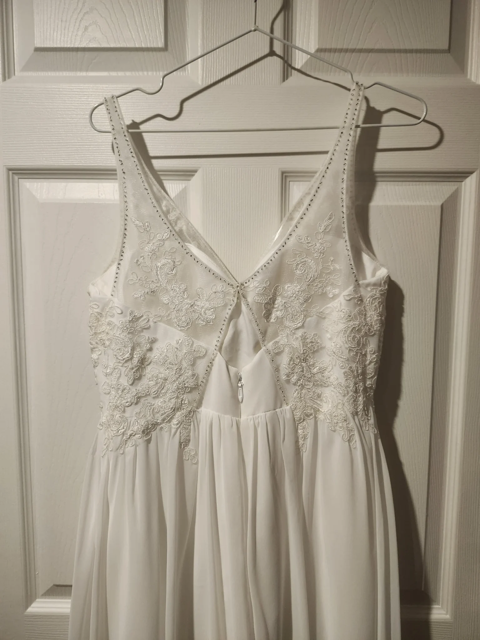 Image for Robe blanche dentelle taille 6 petite