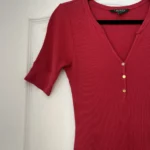 Thumbnail for Ralph Lauren red cotton flared maxi dress