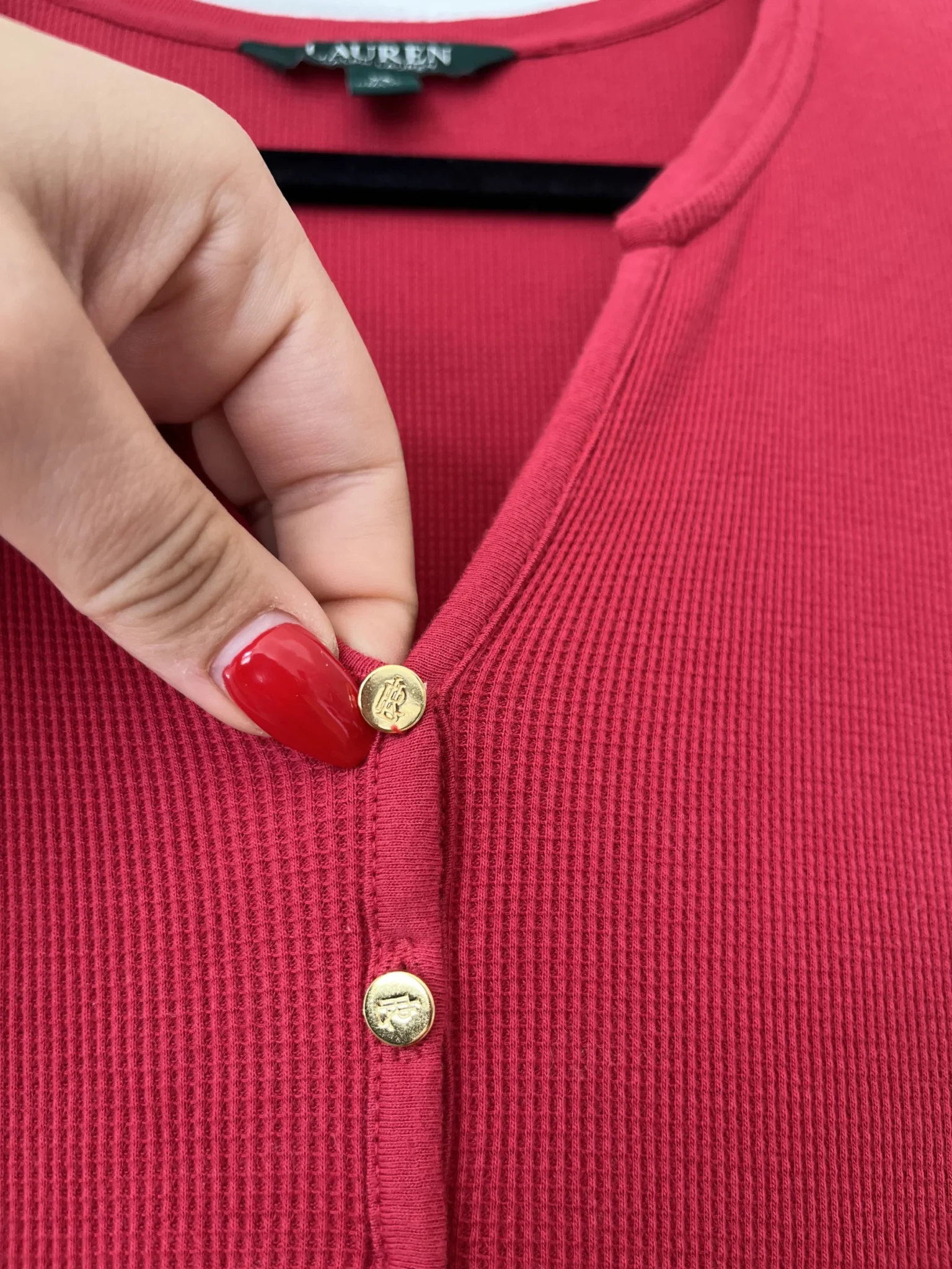 Image for Ralph Lauren red cotton flared maxi dress