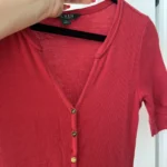 Thumbnail for Ralph Lauren red cotton flared maxi dress