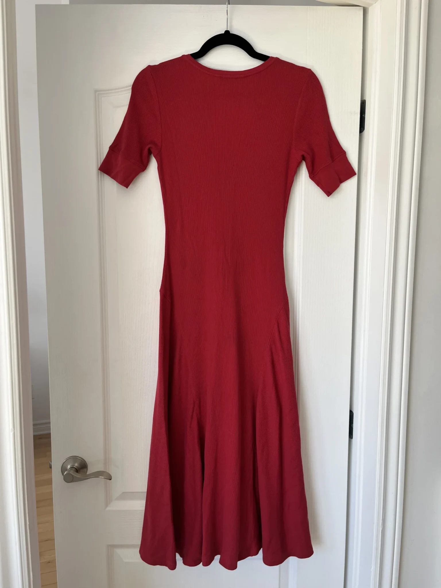 Image for Ralph Lauren red cotton flared maxi dress