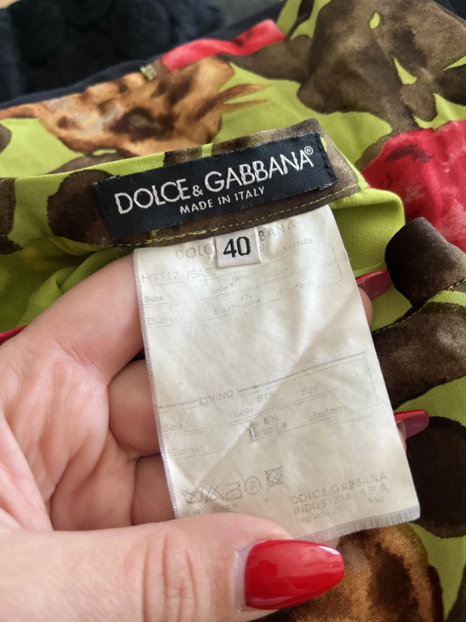 Image for Dolce Gabanna floral skirt size 40