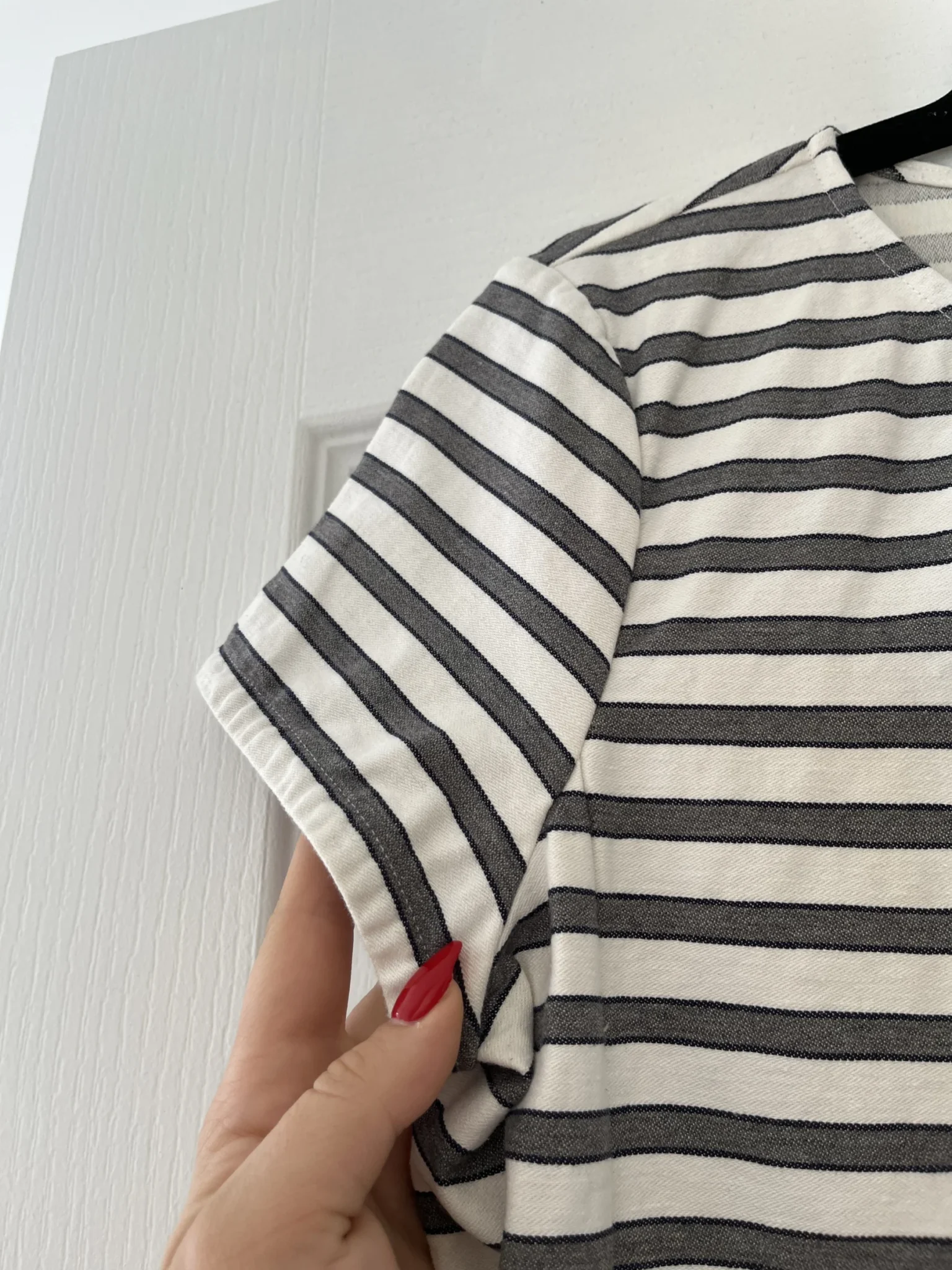 Image for Theory grey and white sailor blouse size 12 (L/XL)