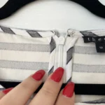 Thumbnail for Theory grey and white sailor blouse size 12 (L/XL)